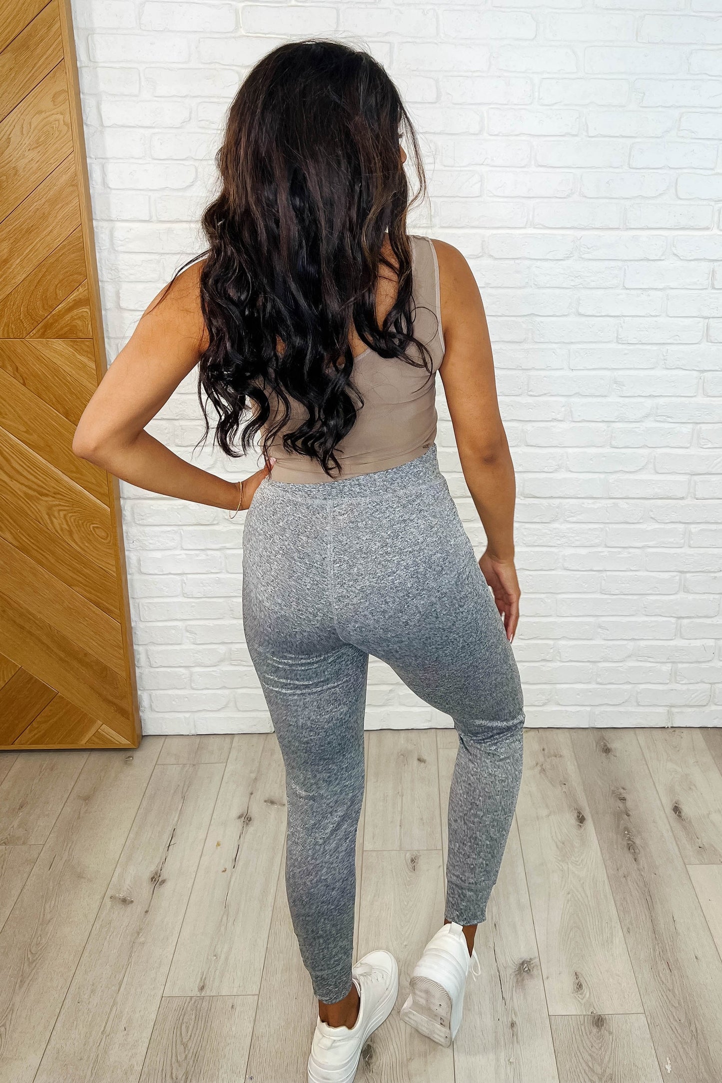 Giving the Run Around Joggers in Heathered Gray