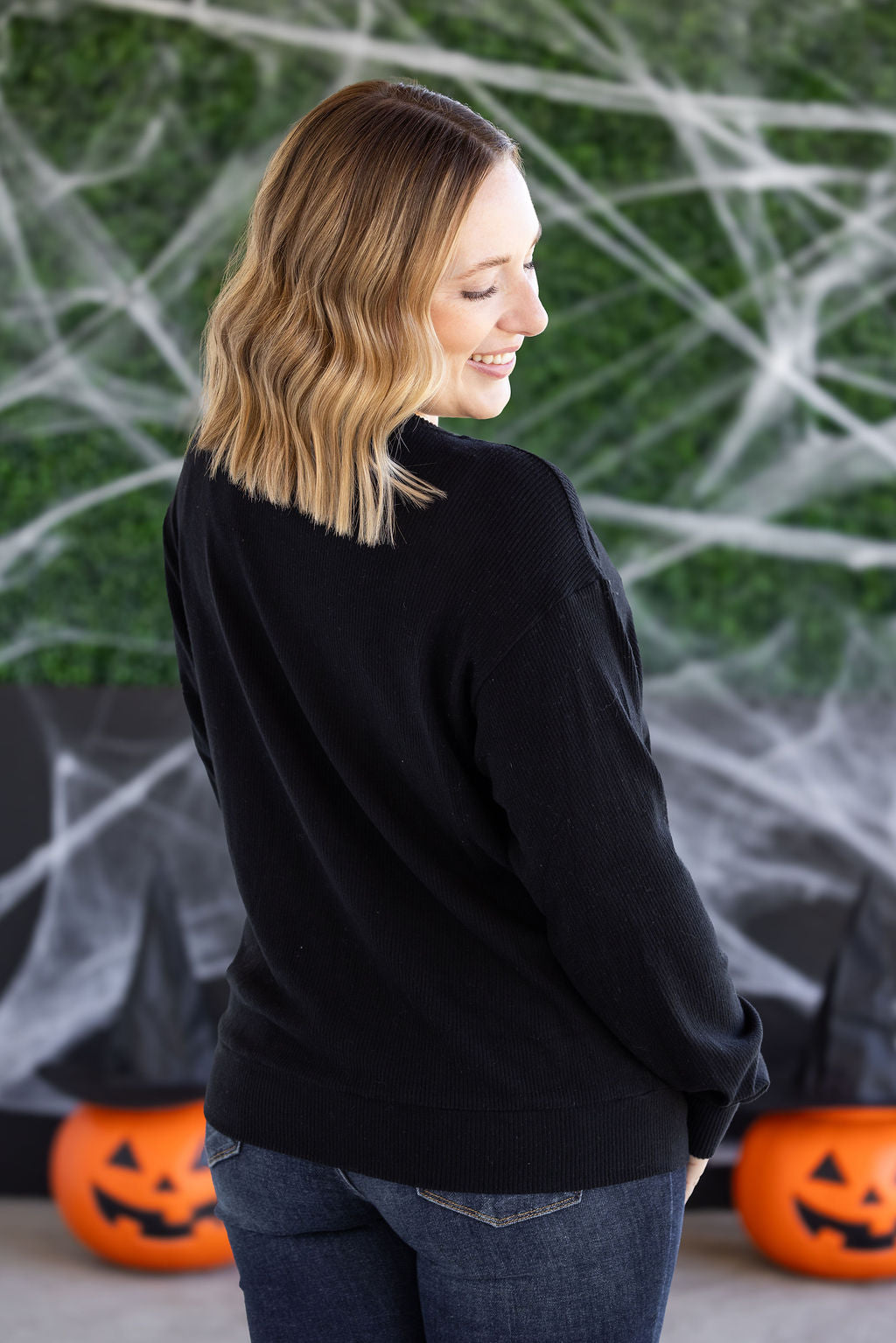 Michelle Mae Corrine Embroidered Pullover Top - BOO