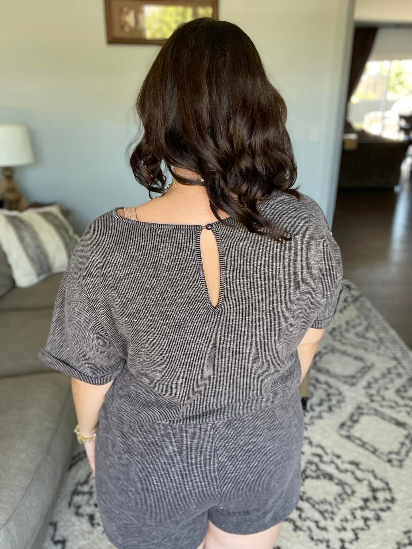 So Sure Short Sleeve Romper