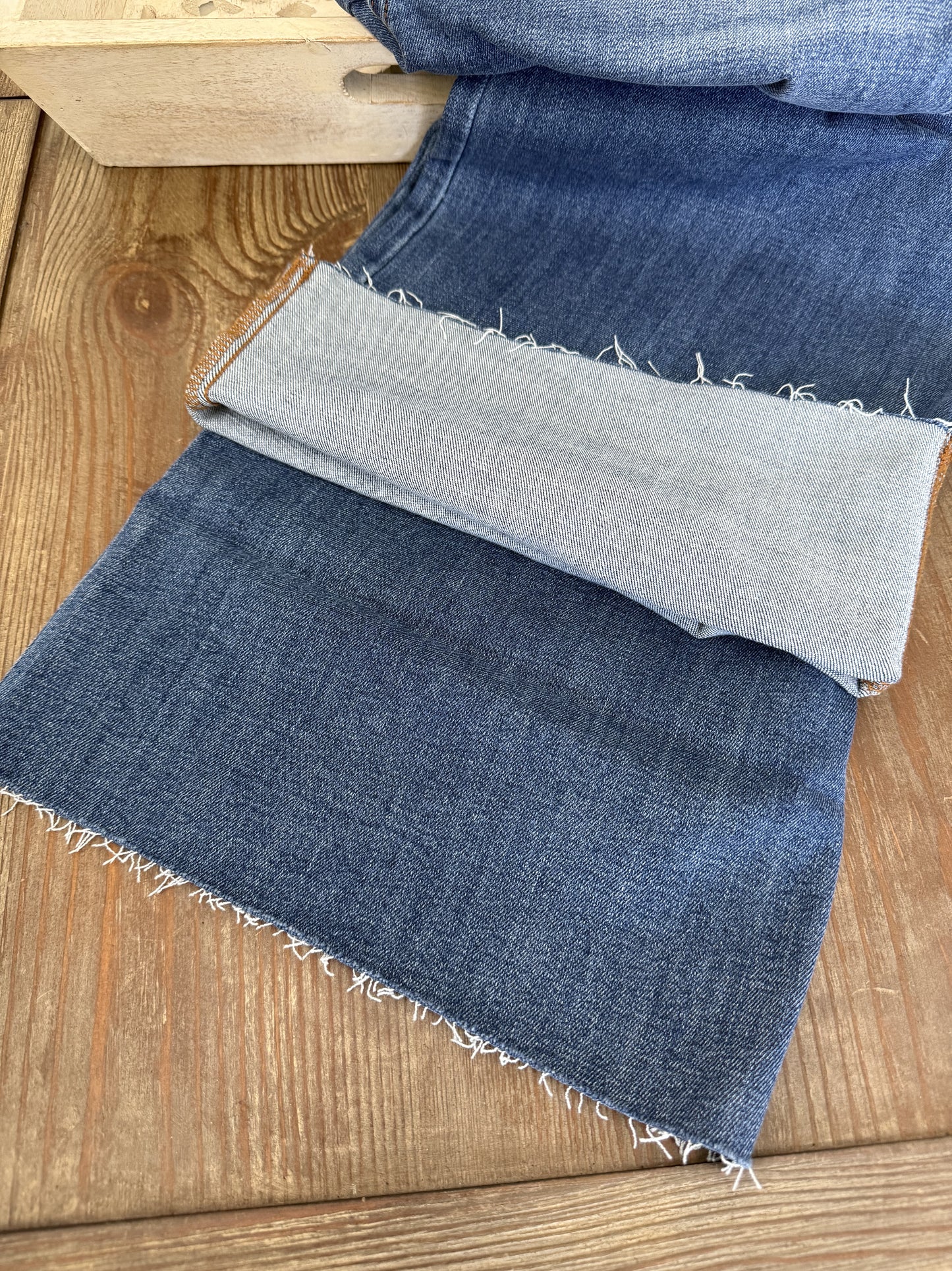 Judy Blue Distressed High Rise Wide Leg Jeans