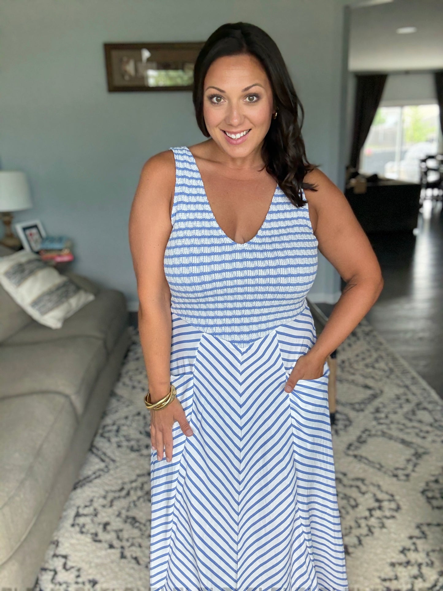 Luciana Stripe Dress