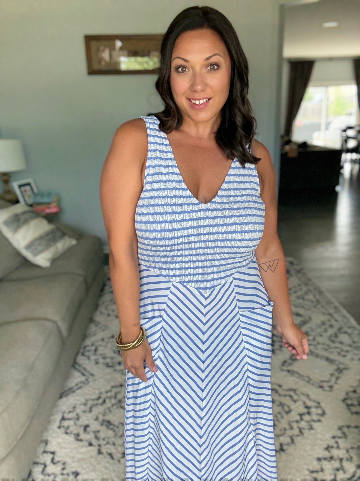Luciana Stripe Dress