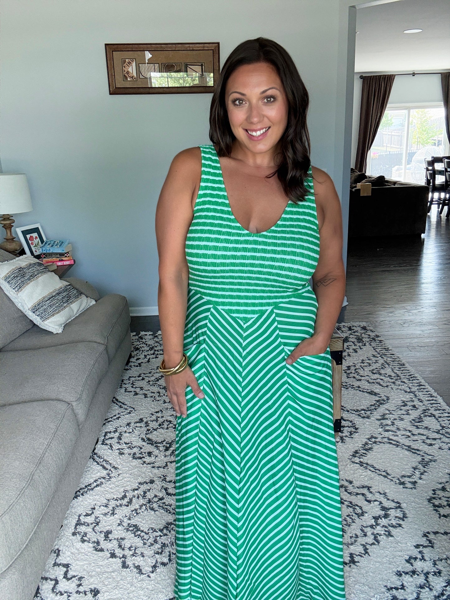 Luciana Stripe Dress