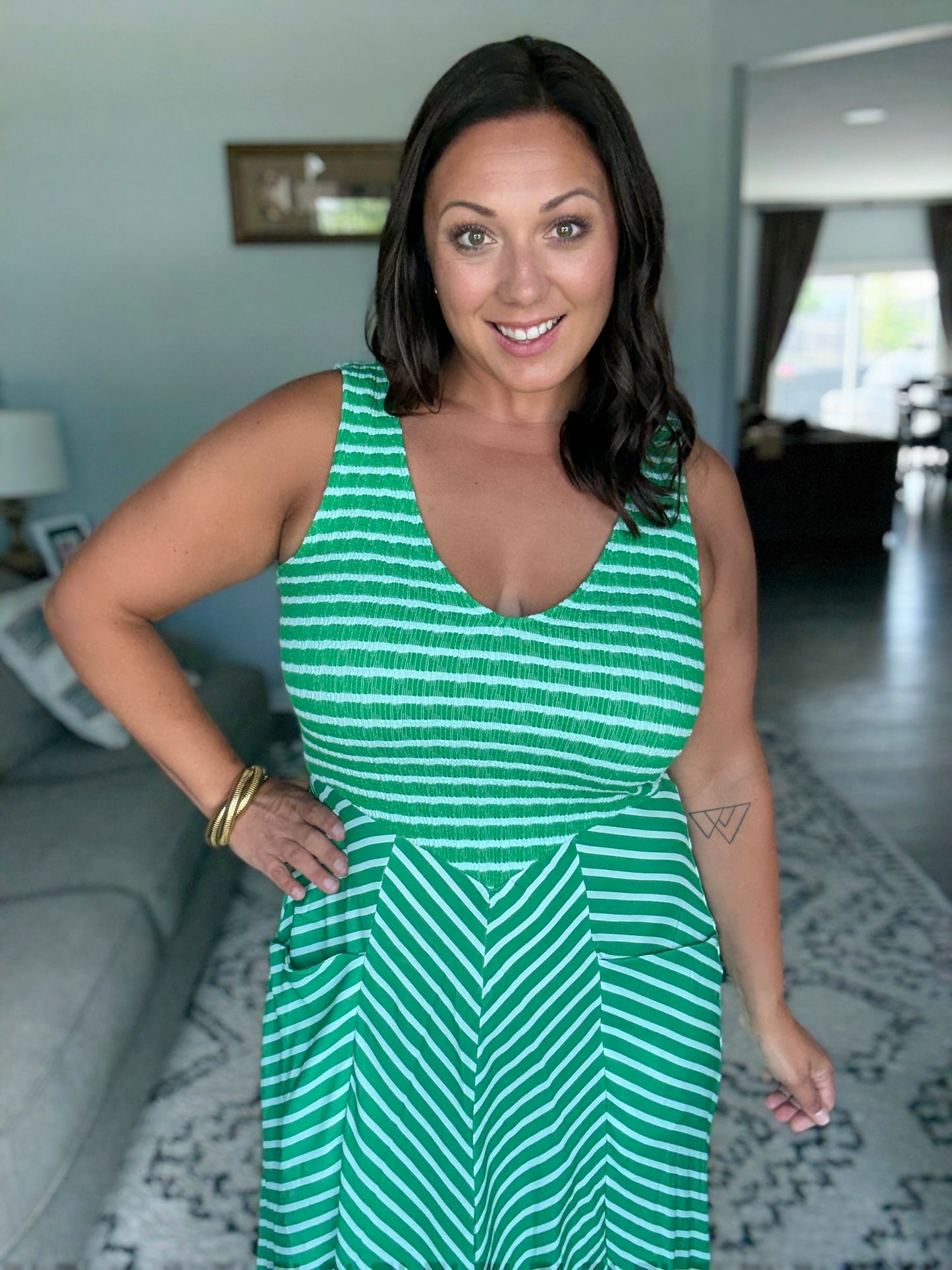 Luciana Stripe Dress