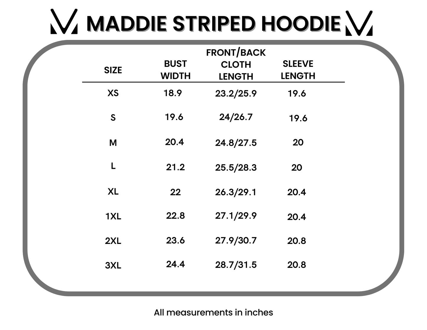 Michelle Mae Maddie Striped Hoodie - Purple
