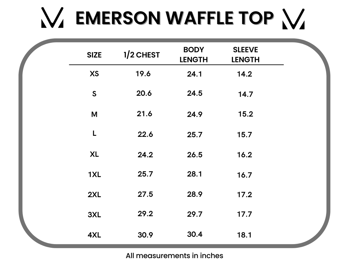 Michelle Mae Emerson Waffle Top - Black