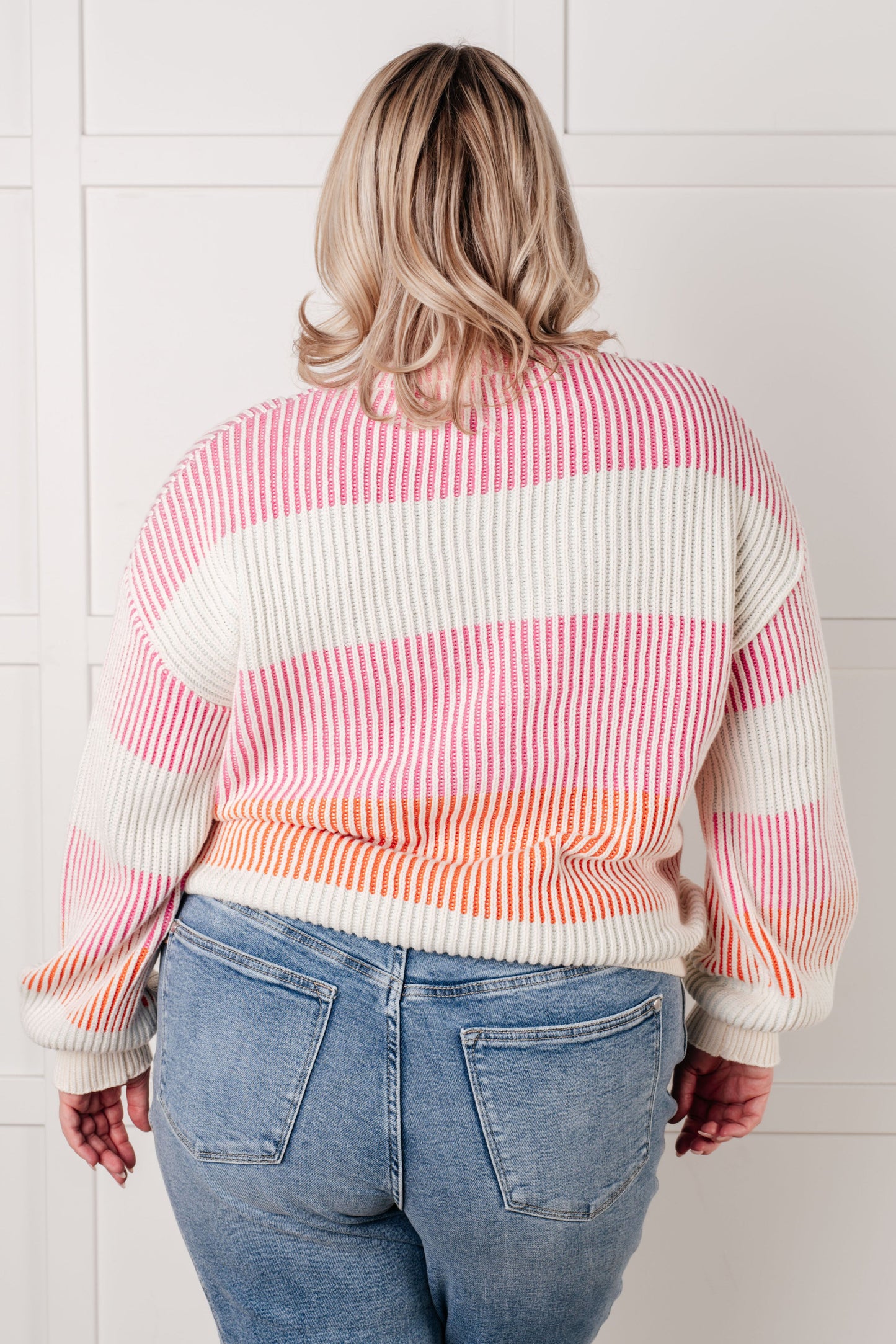 Matchmaker Striped Ribbed Sweater