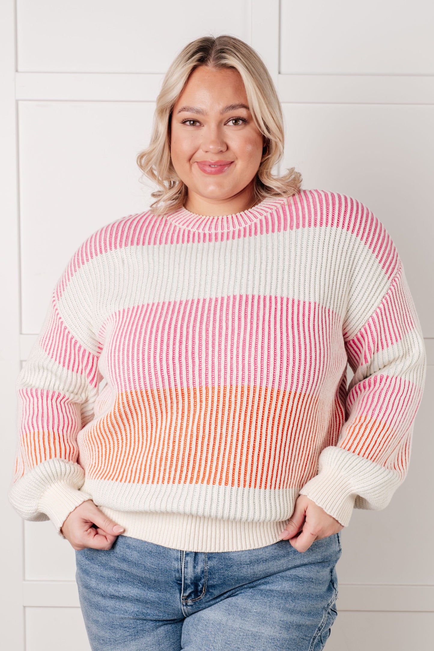 Matchmaker Striped Ribbed Sweater
