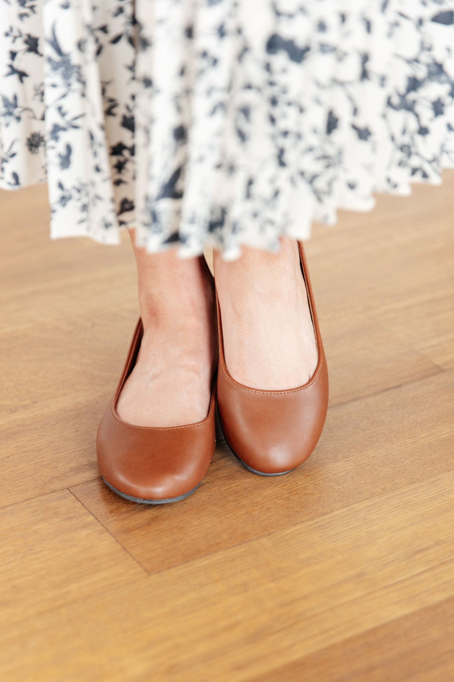 Comfort Ballet Flats in Camel
