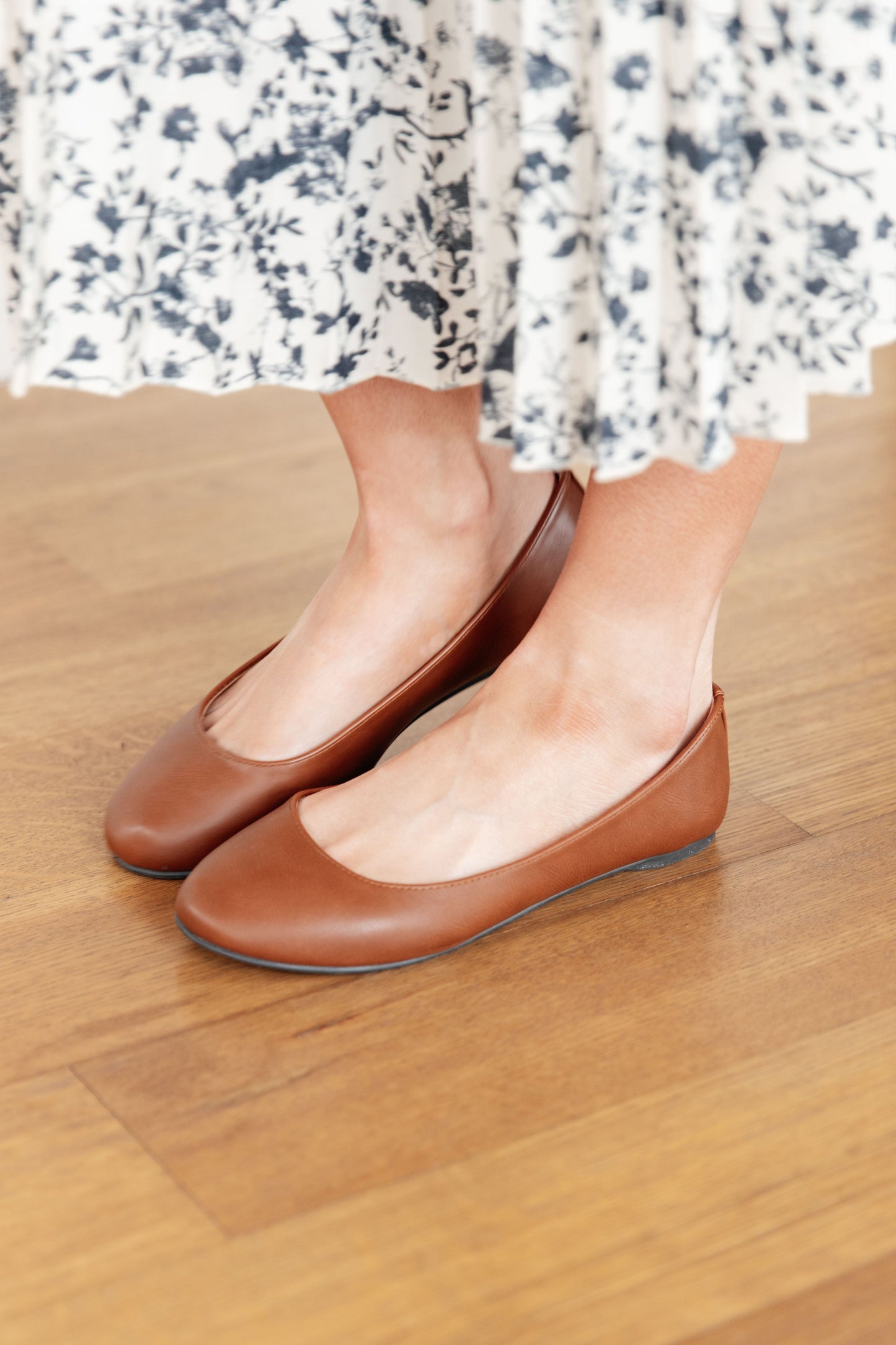 Comfort Ballet Flats in Camel