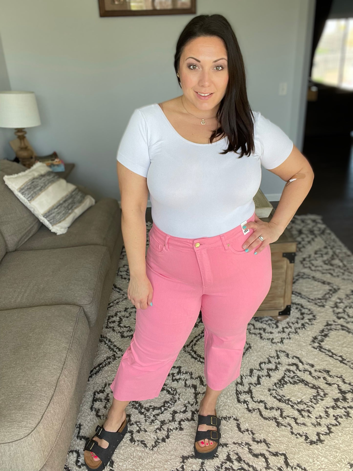 Corky's Wannabe Platform Sandals in Black Denim