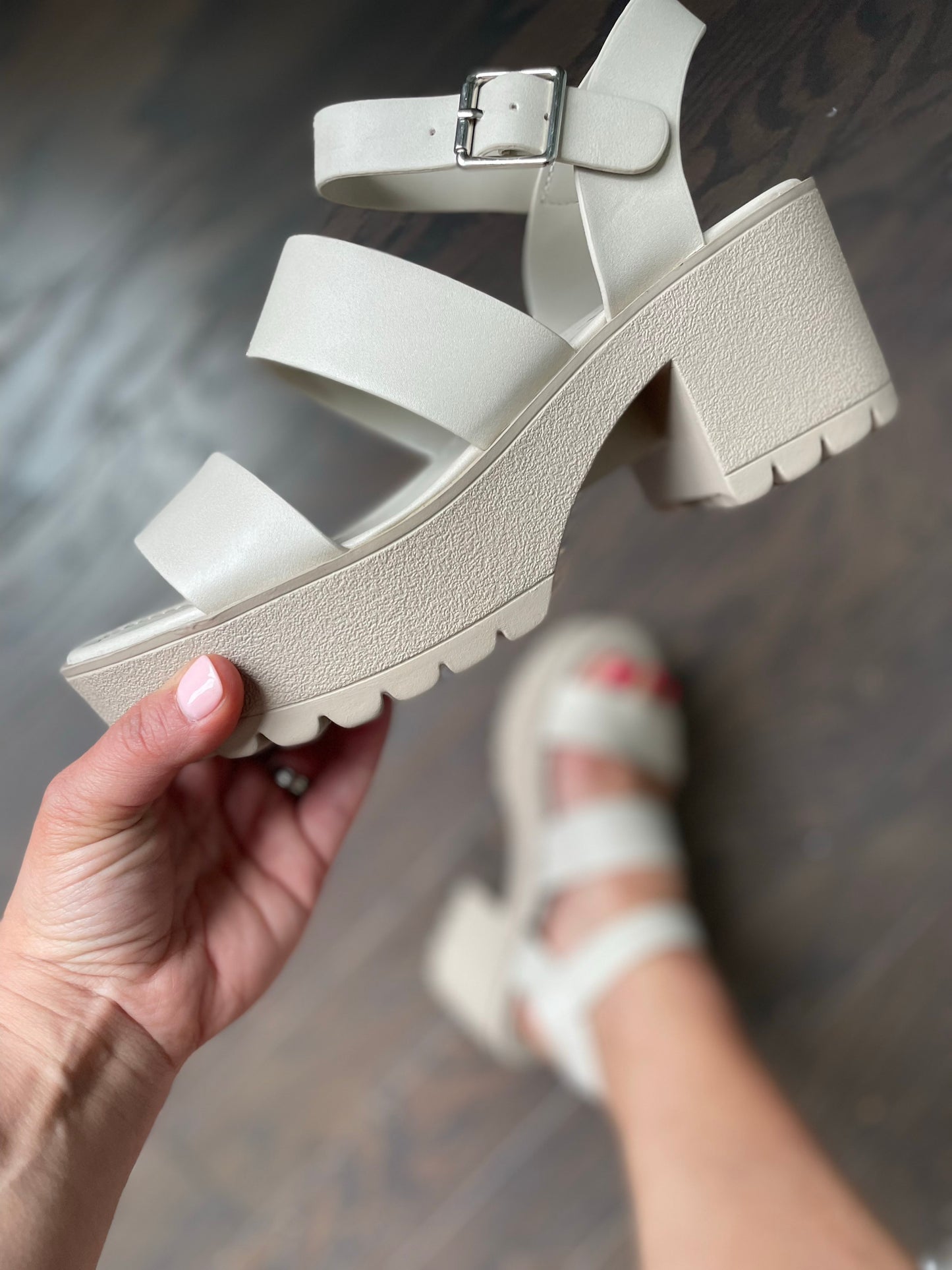 Step by Step Open Toe Platform Sandals