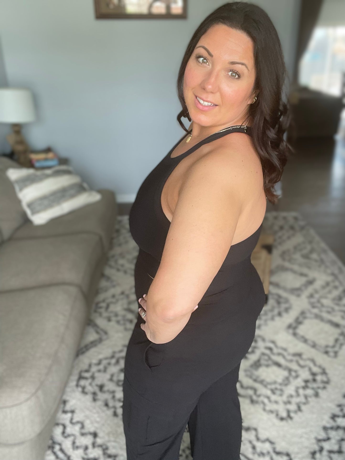 Sweet Thang Cropped Tank in Black