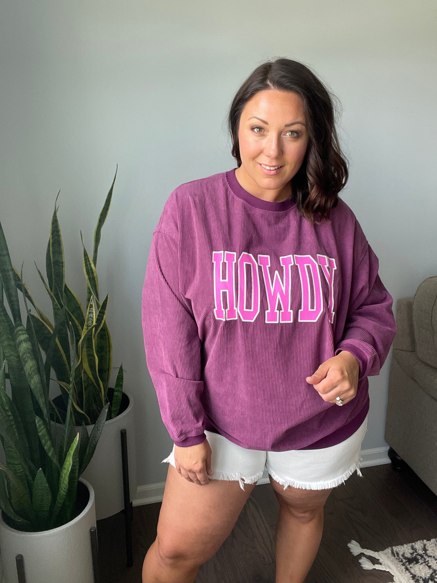 Get 'Em Cowgirl Textured Sweater