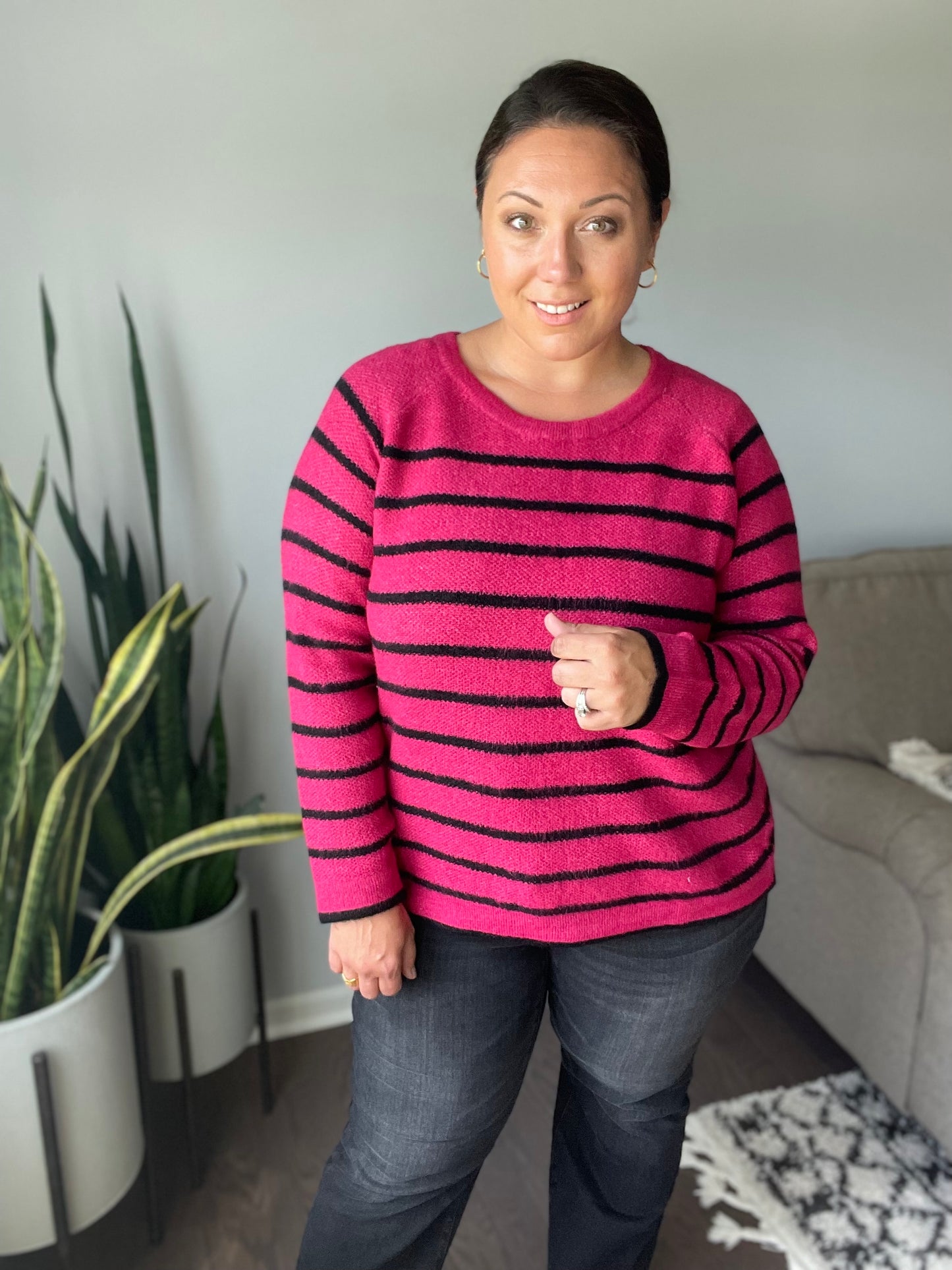 Are We There Yet? Striped Sweater