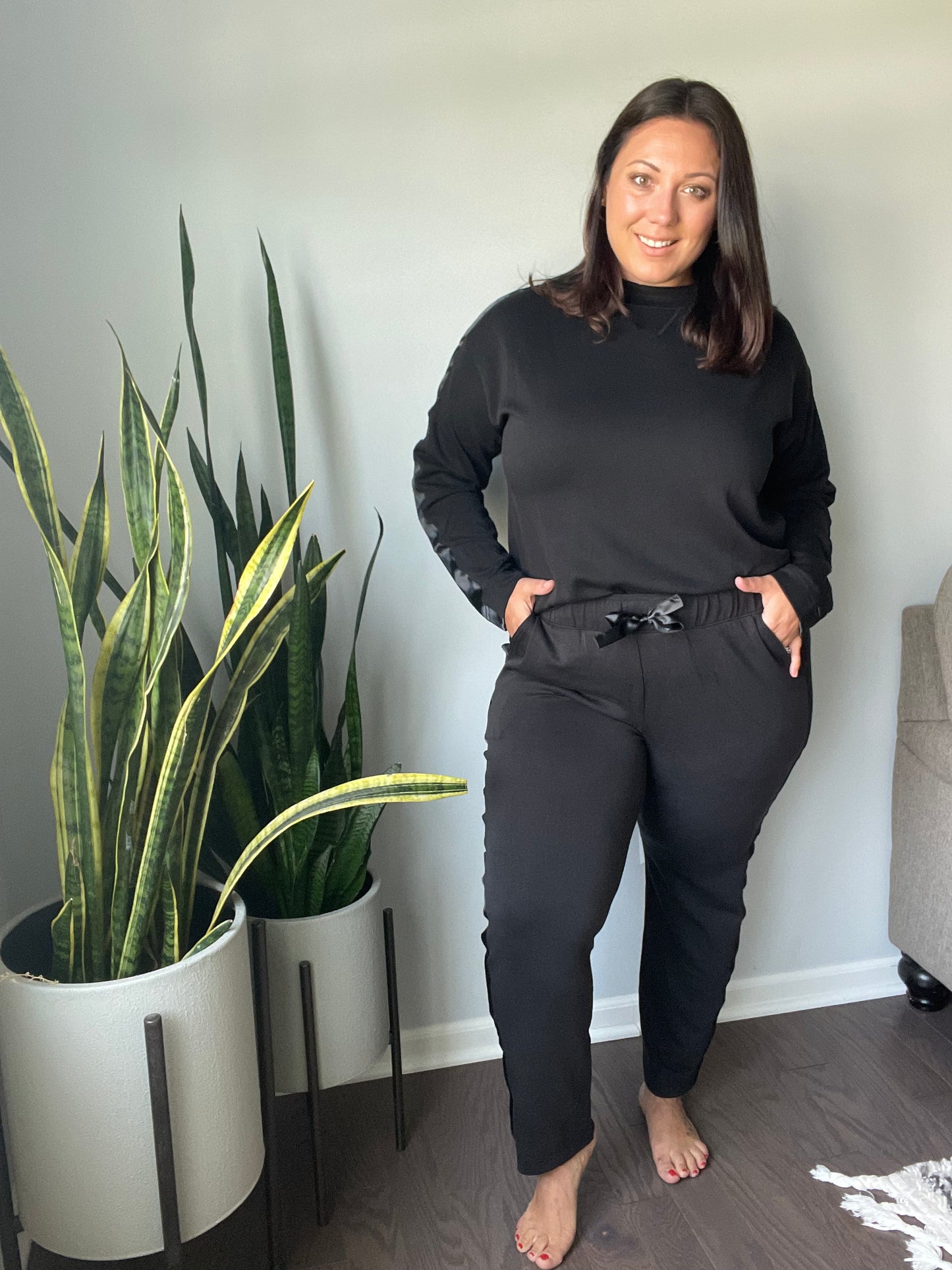 Lysa Satin Stripe Joggers