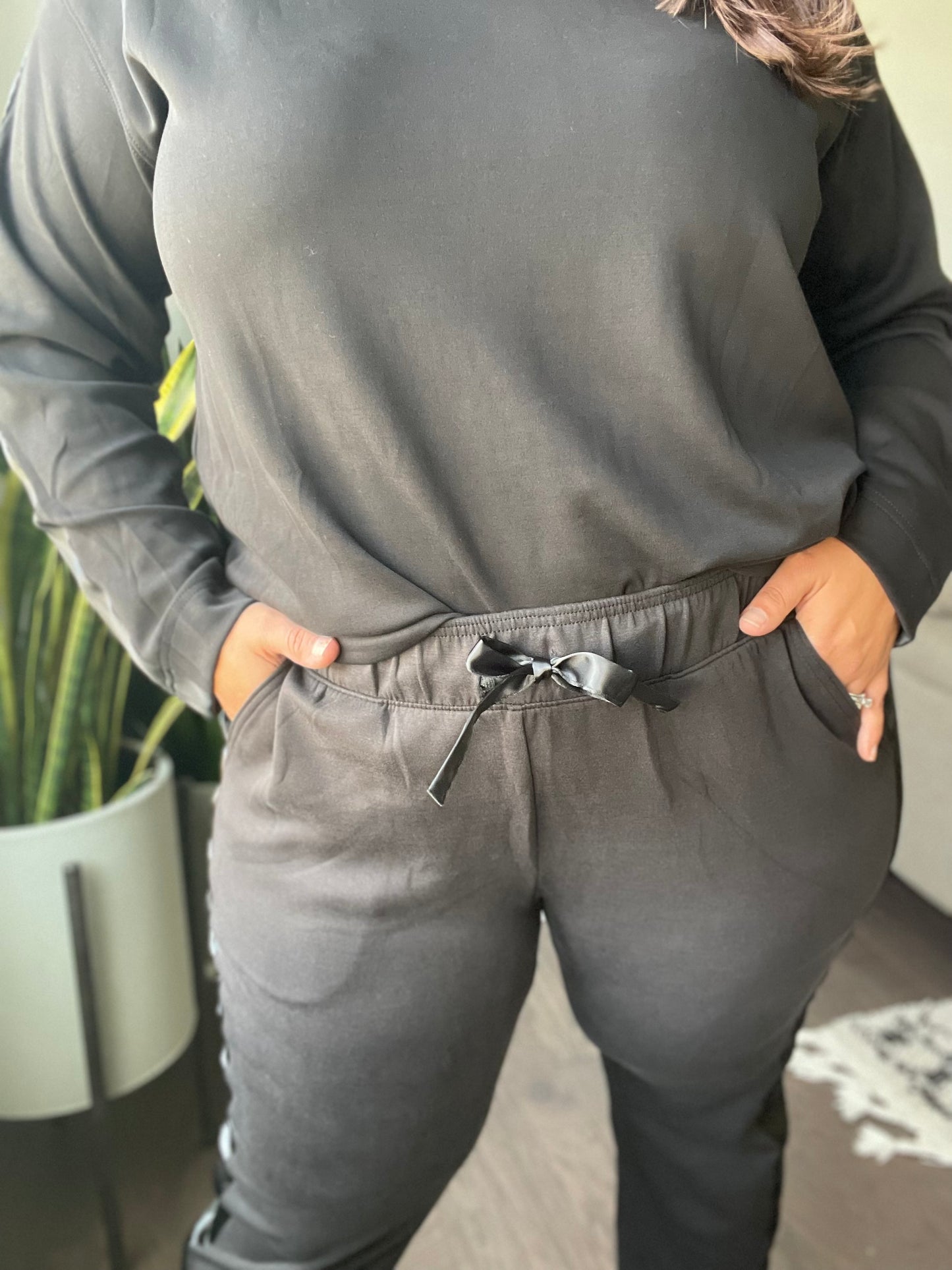 Lysa Satin Stripe Joggers