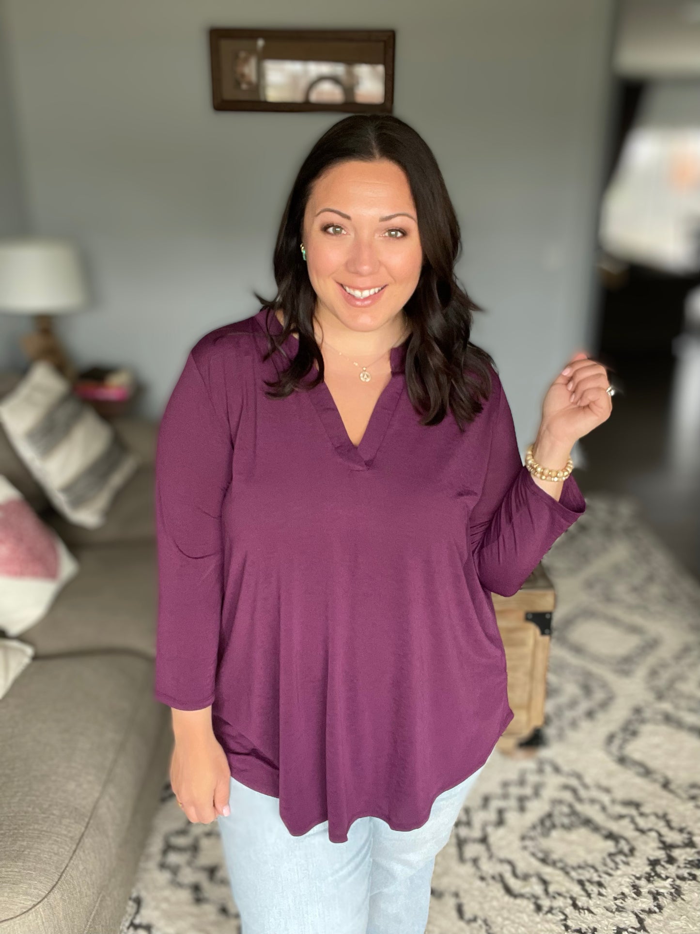 So Outstanding Top in Plum