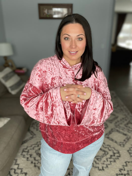 Electric Touch Velvet Hoodie