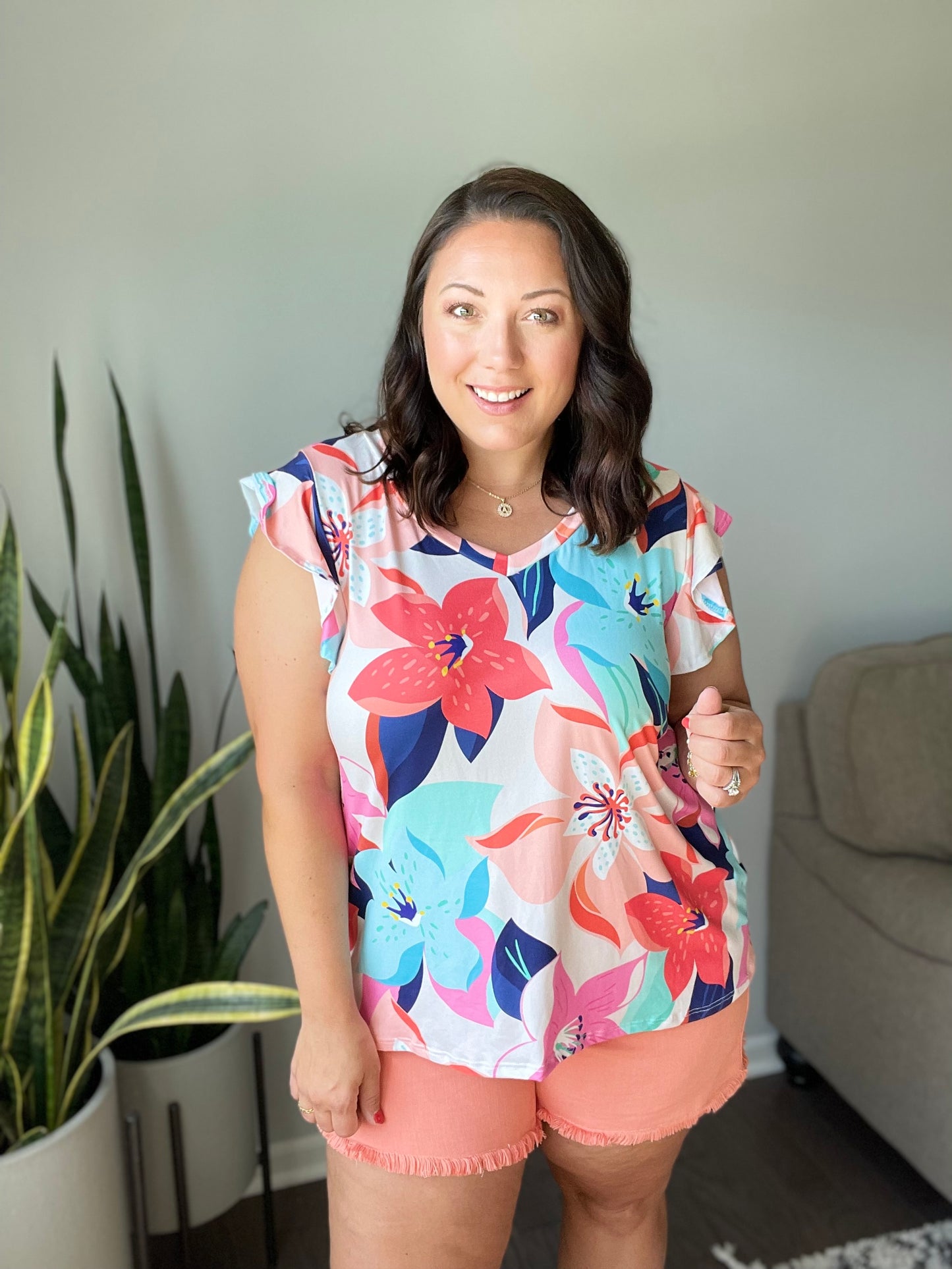 Impossible to Ignore Floral Blouse