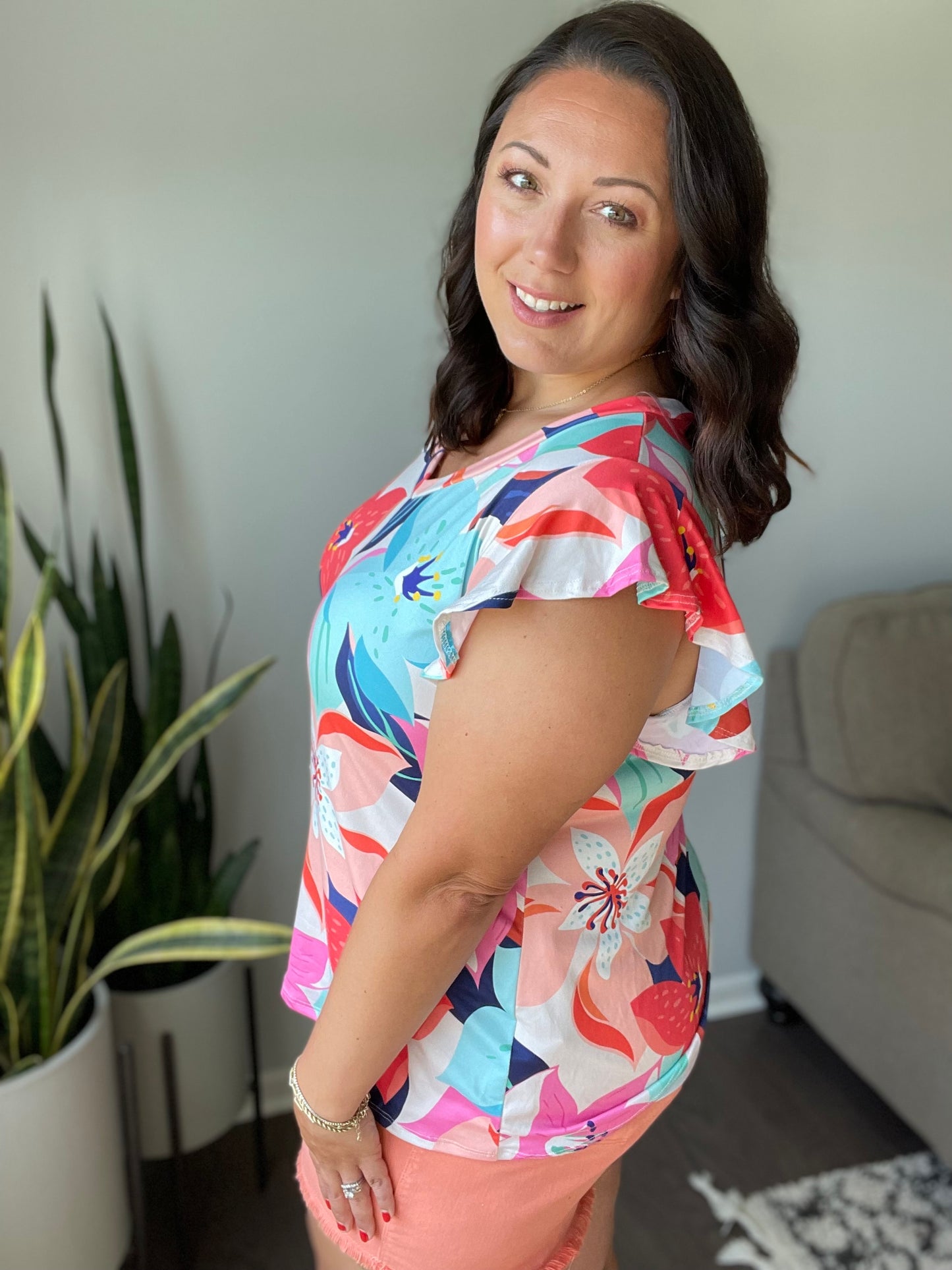 Impossible to Ignore Floral Blouse