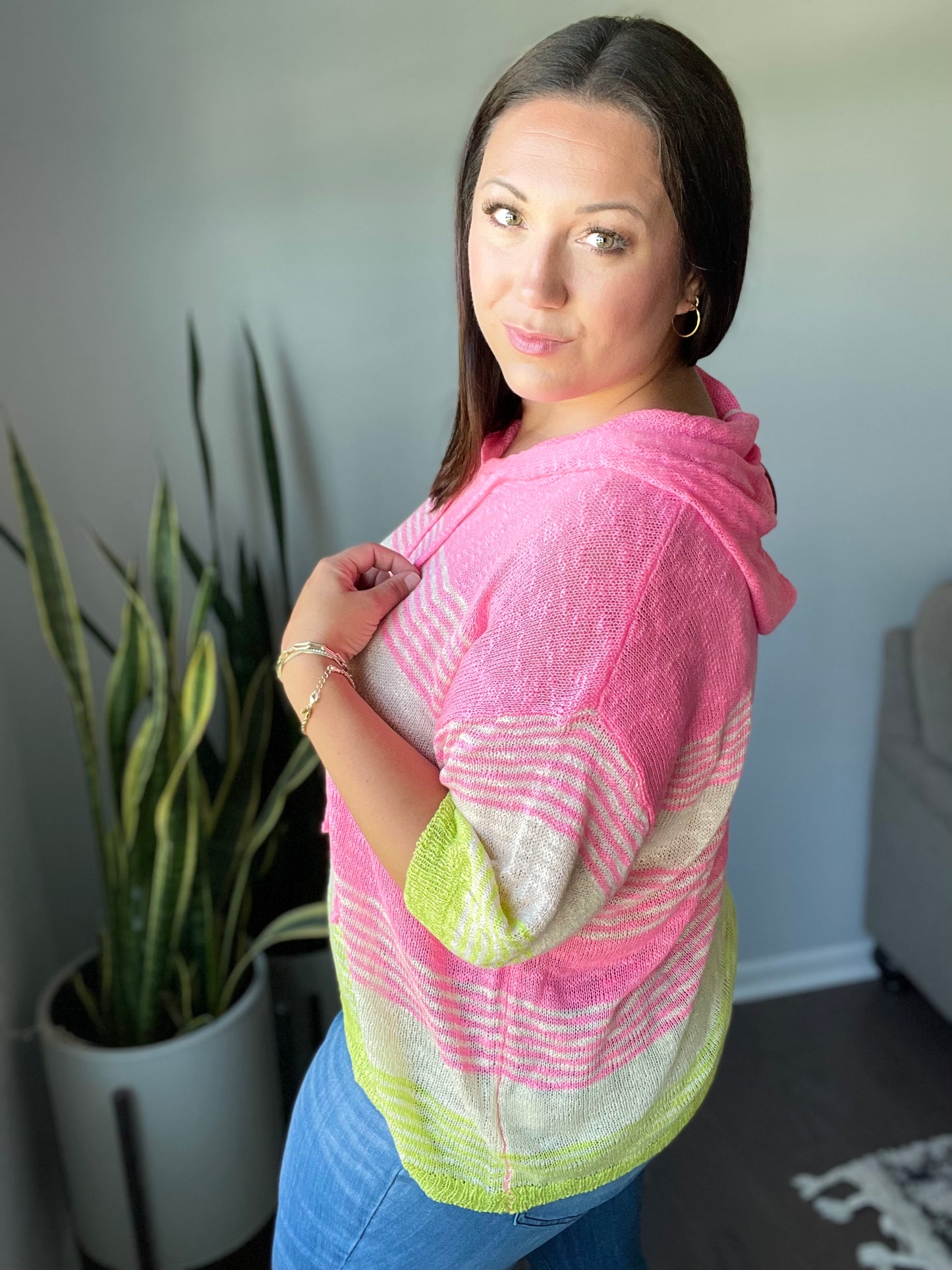 Rhyme or Reason Striped Hoodie