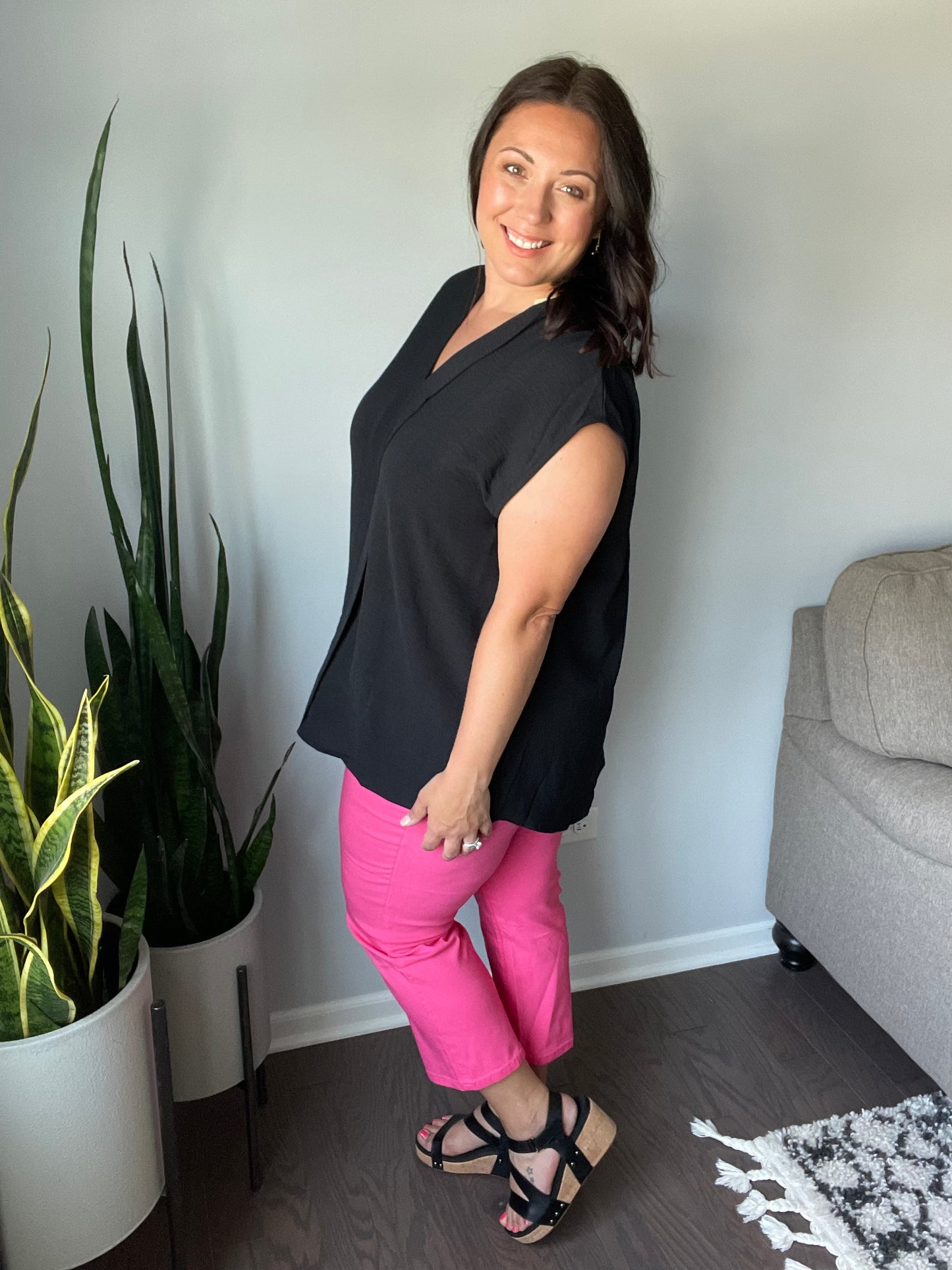 Elevate Everyday Blouse in Black