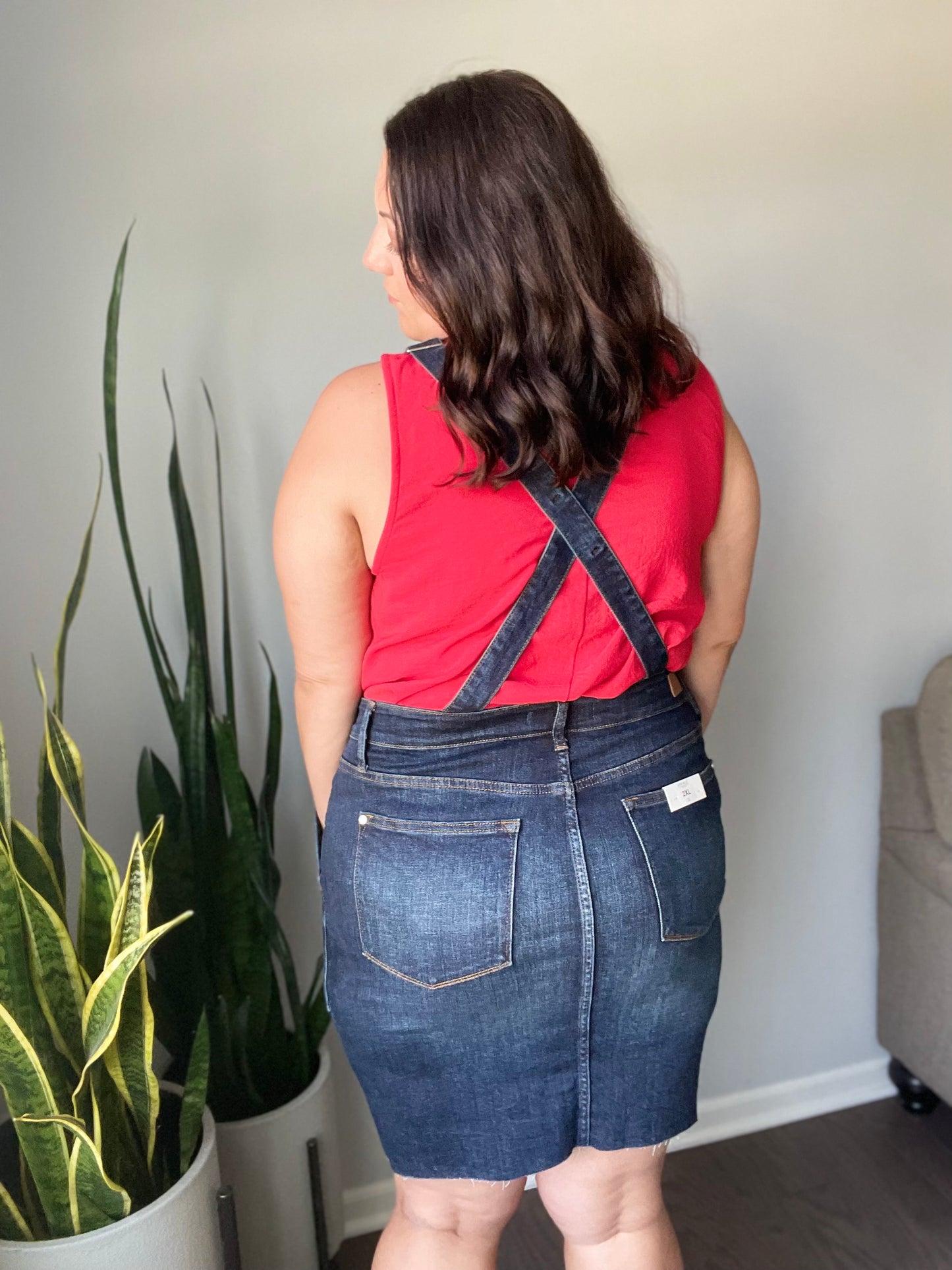 Agnes Denim Overall Dress