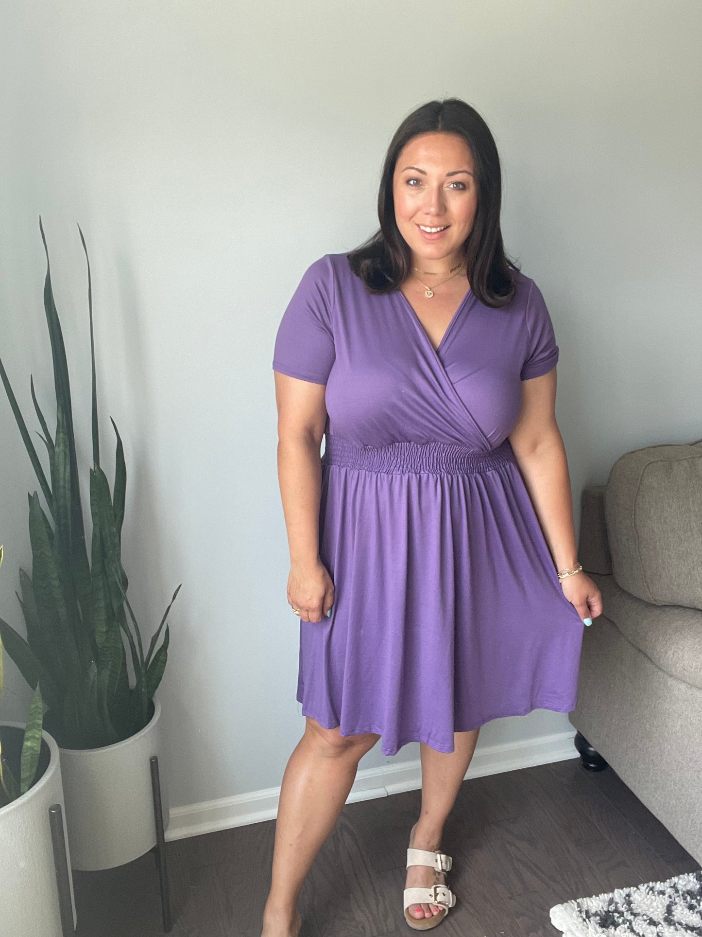 Miss Independent V-Neck Dress