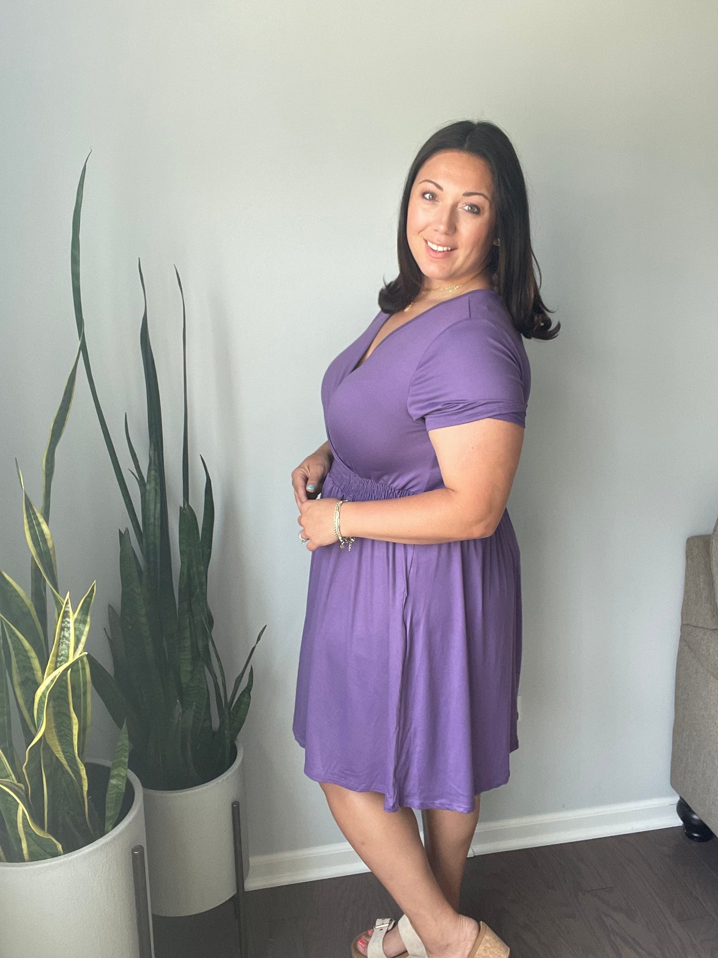 Miss Independent V-Neck Dress