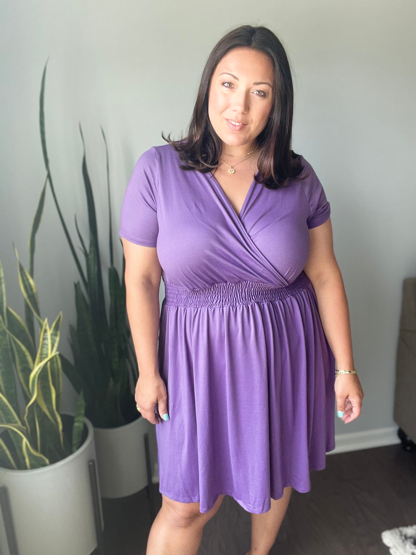 Miss Independent V-Neck Dress