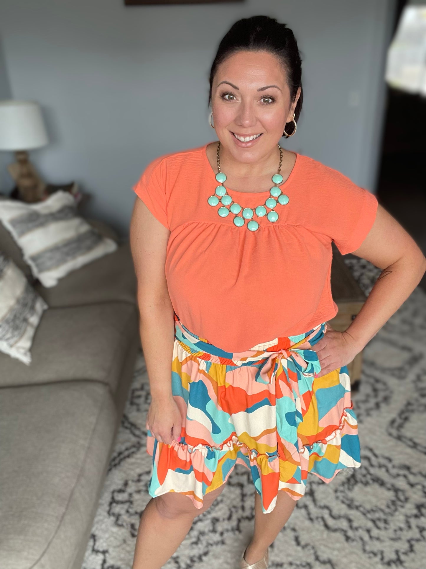 They Can't Help but Stare Tiered Mini Skirt