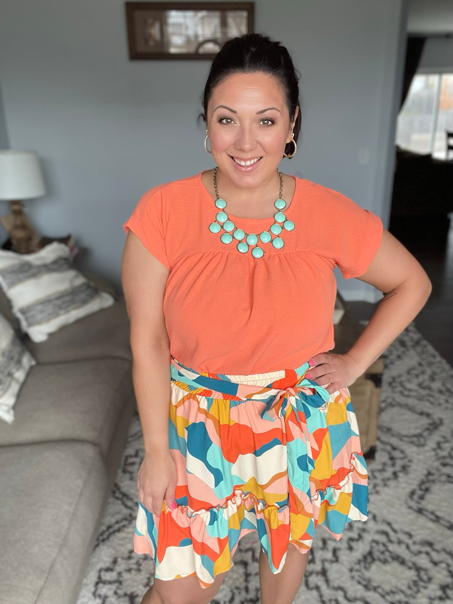 They Can't Help but Stare Tiered Mini Skirt