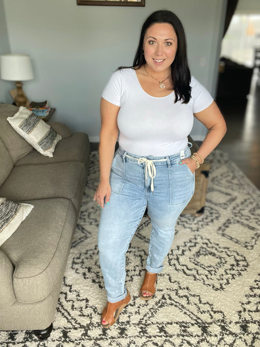 Cooper High Rise Vintage Denim Jogger