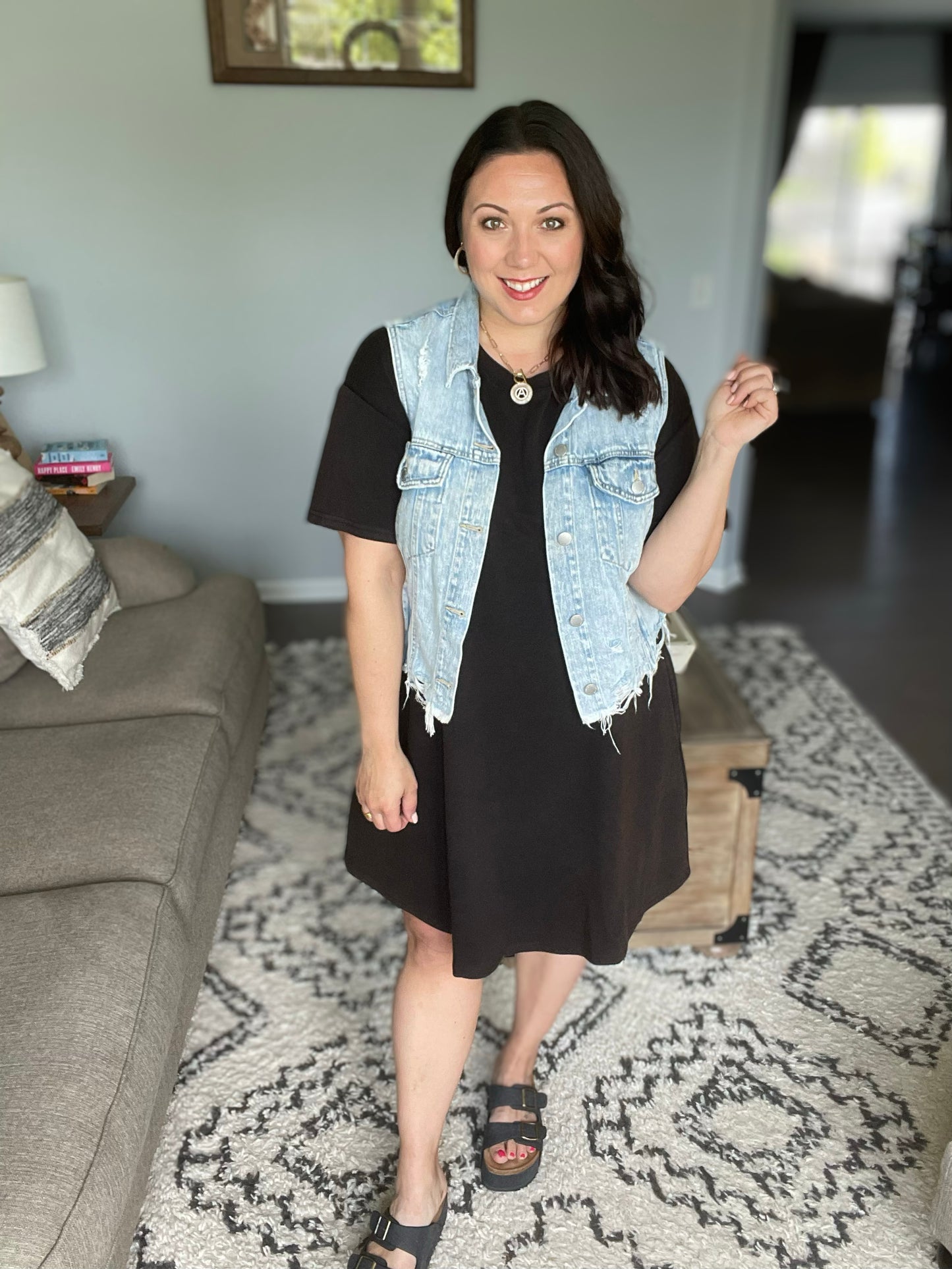 Farewell Mineral Wash Dress