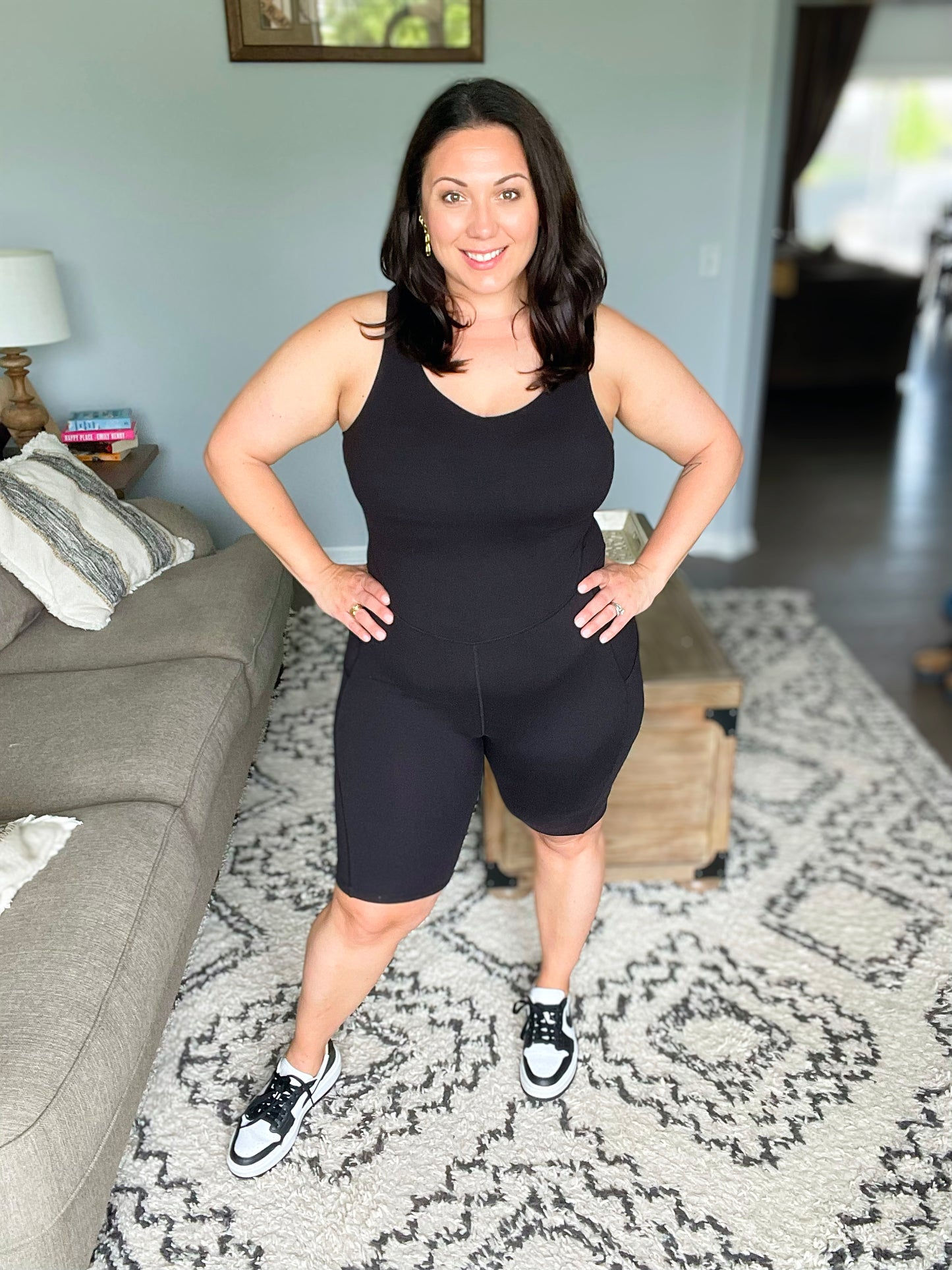 Sun Salutations Body Suit in Black