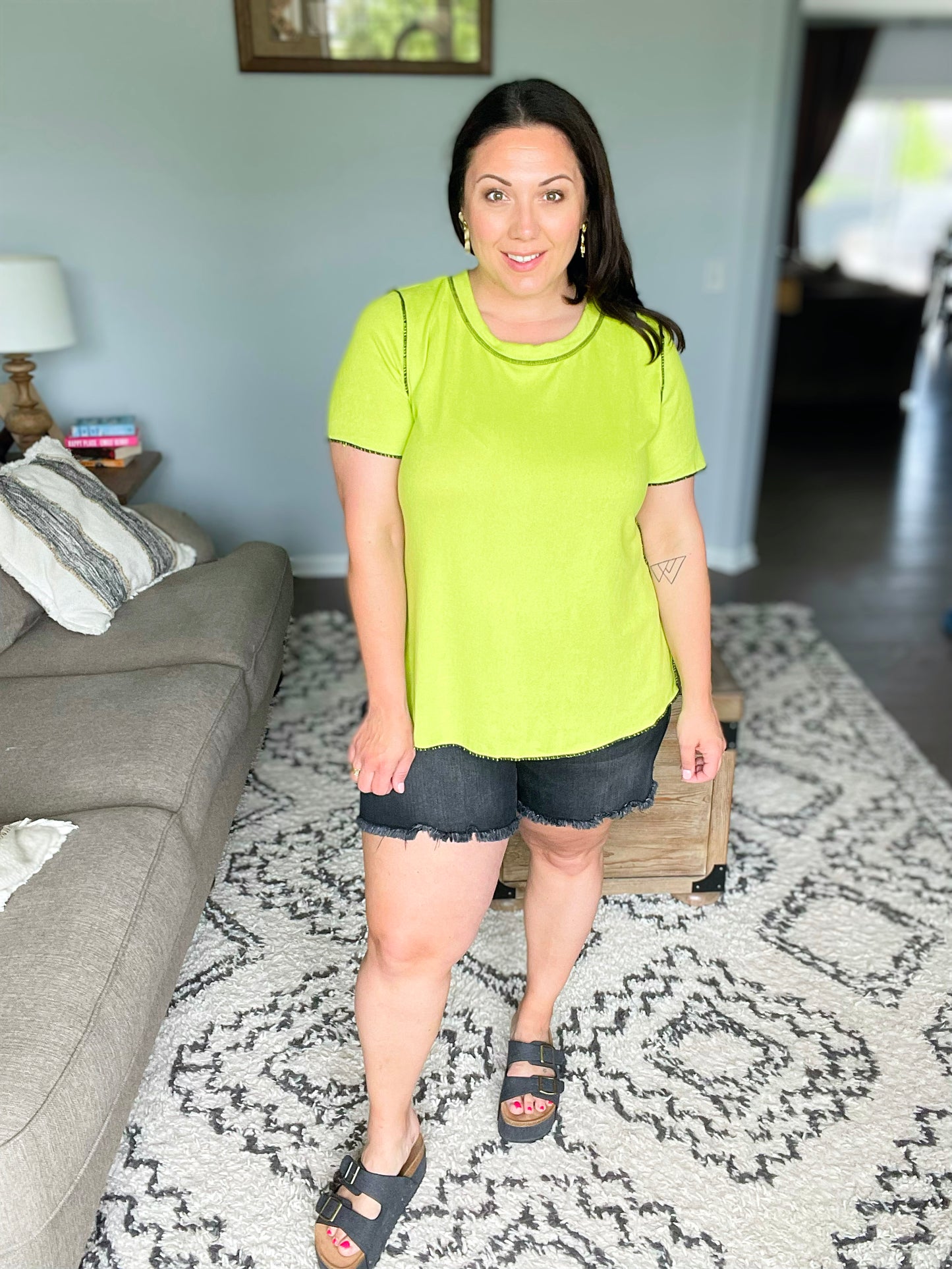 Lemons and Limes Contrast Top