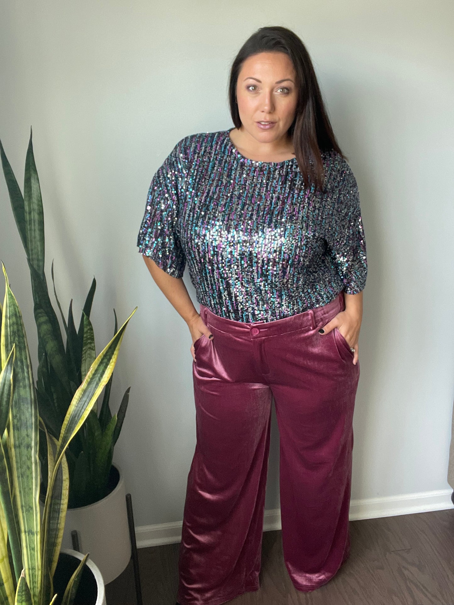 Sugar Plum Fairy Sequin Top