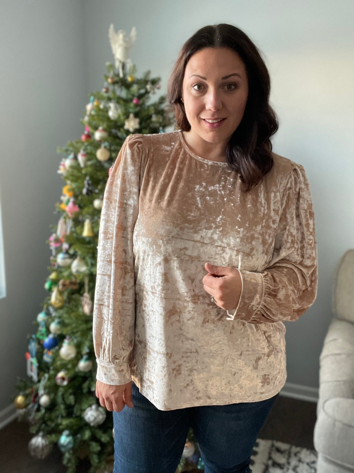 Feeling Good Velvet Blouse