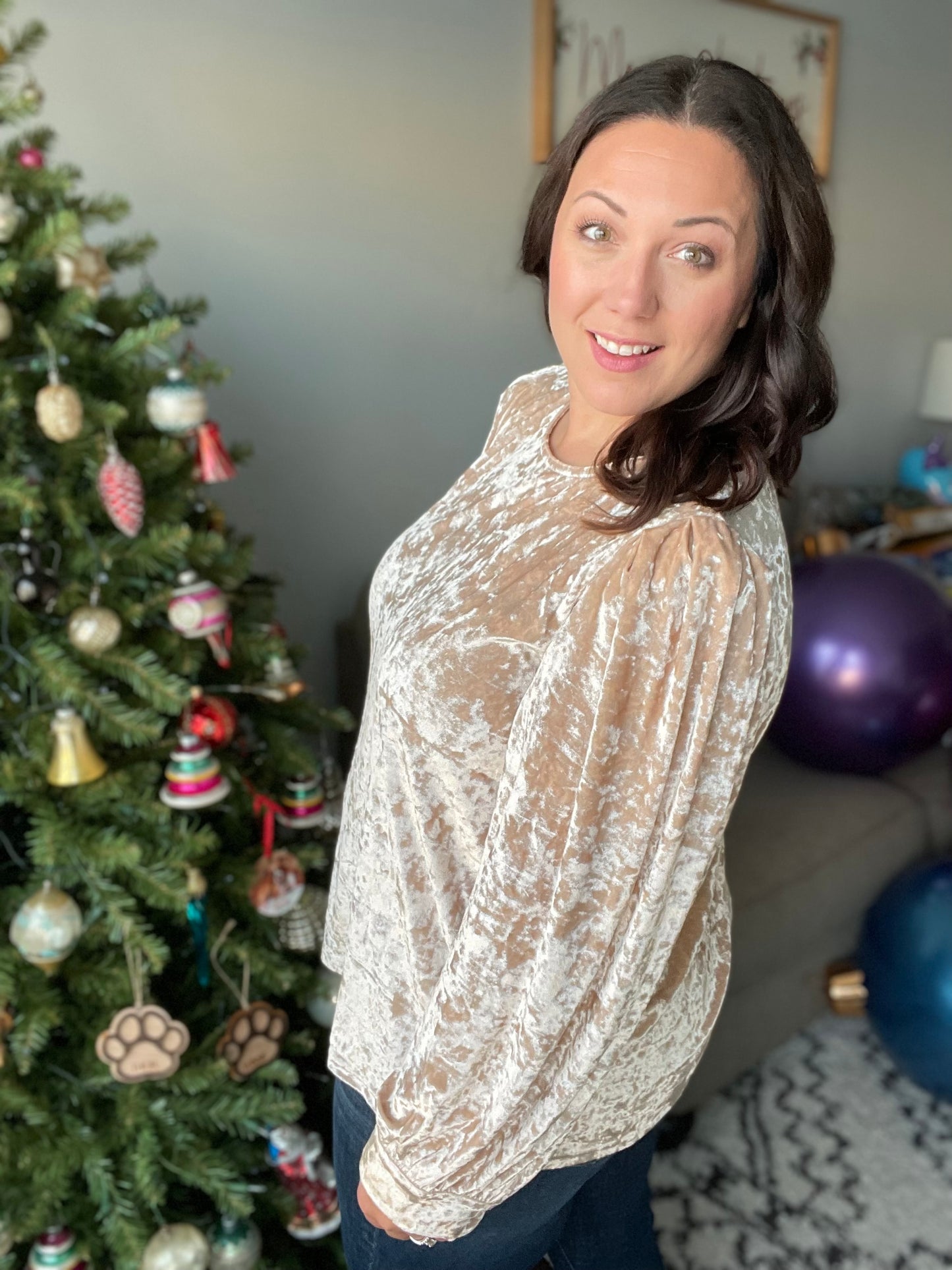 Feeling Good Velvet Blouse