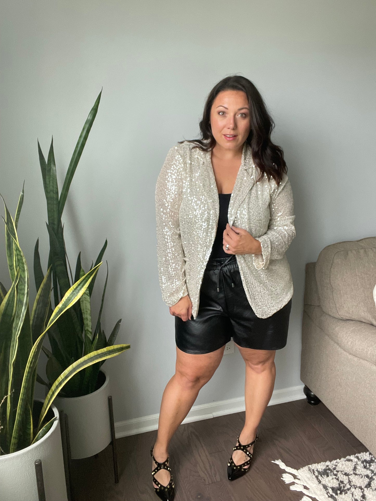 Champagne Wishes Sequin Blazer