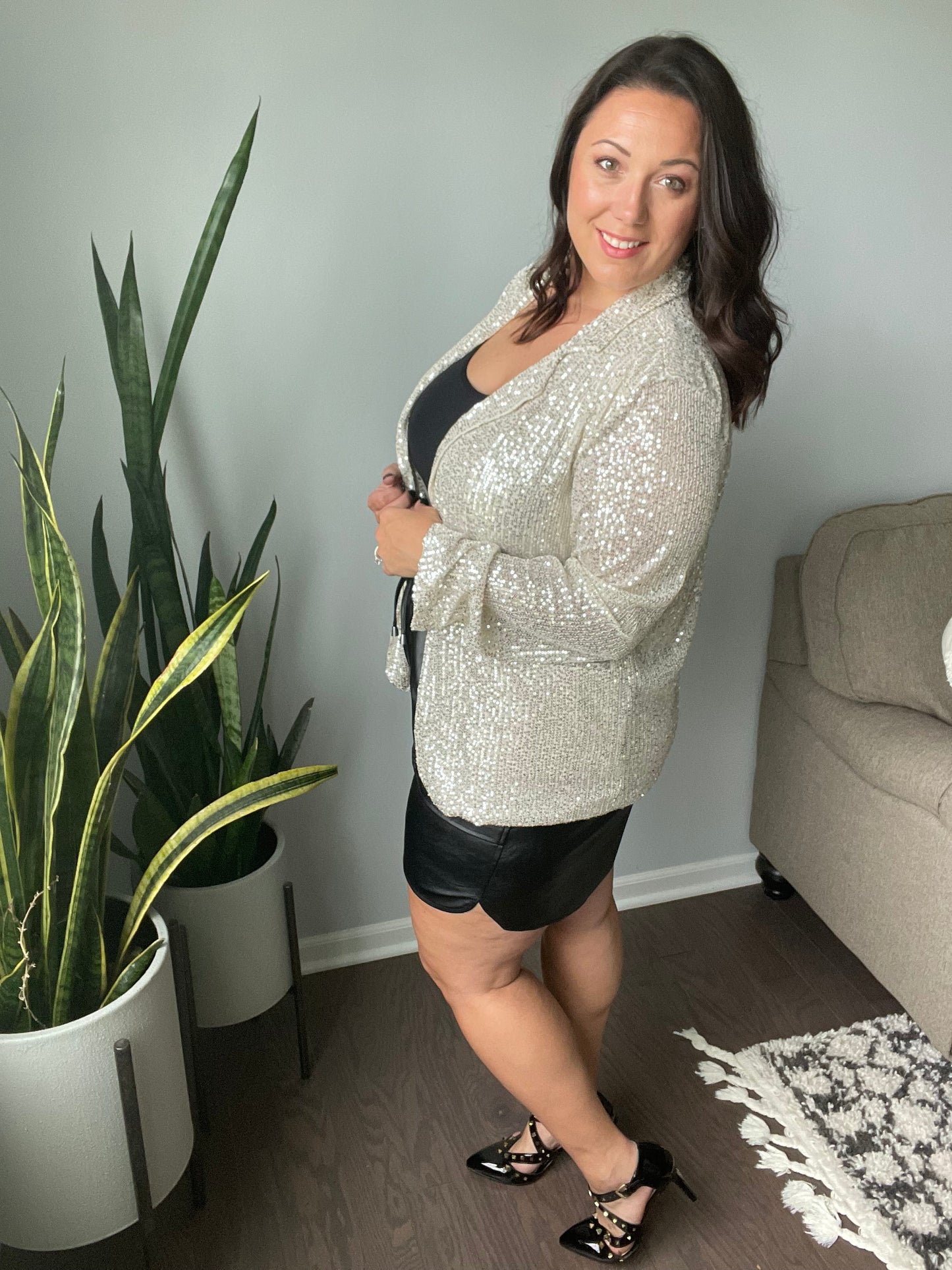 Champagne Wishes Sequin Blazer
