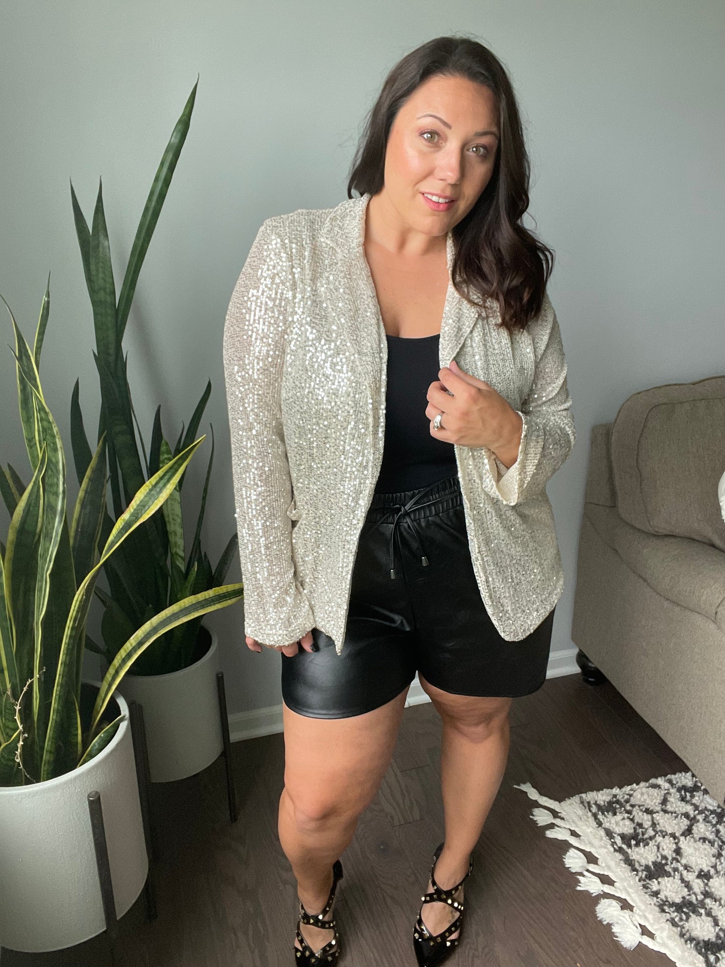 Champagne Wishes Sequin Blazer