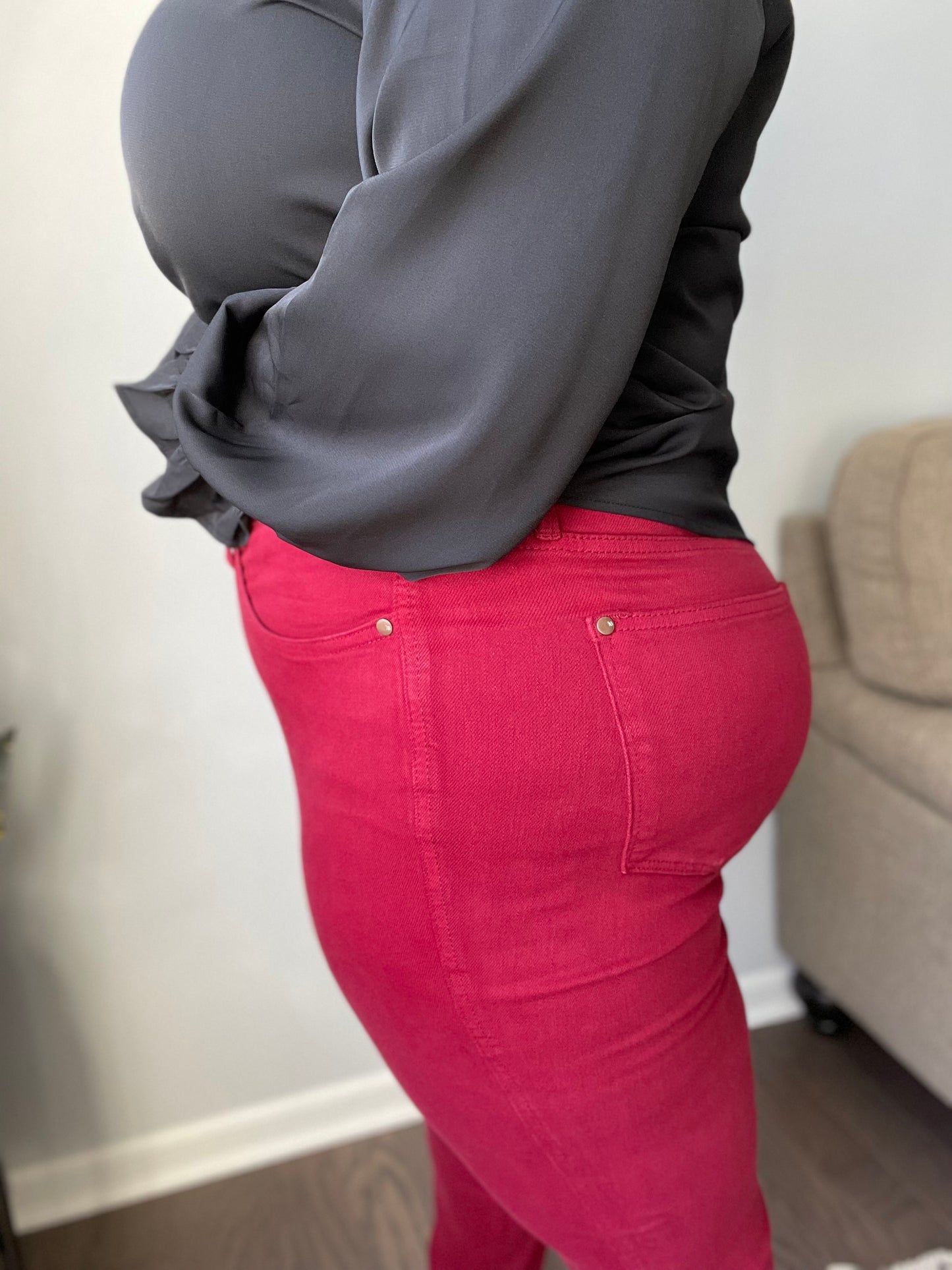 Scarlet High Rise Control Top Skinny Jeans