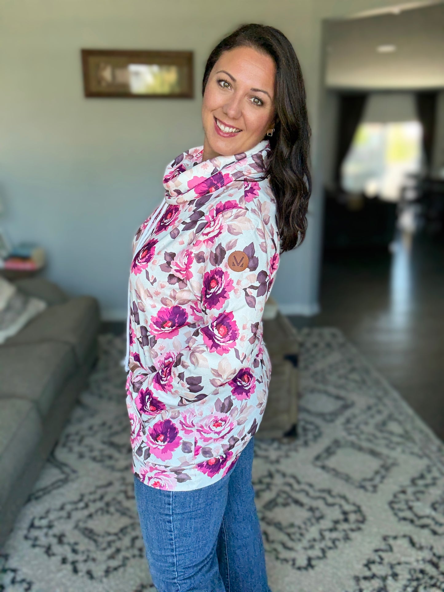 Michelle Mae Soft Funnel Neck - Autumn Blossom