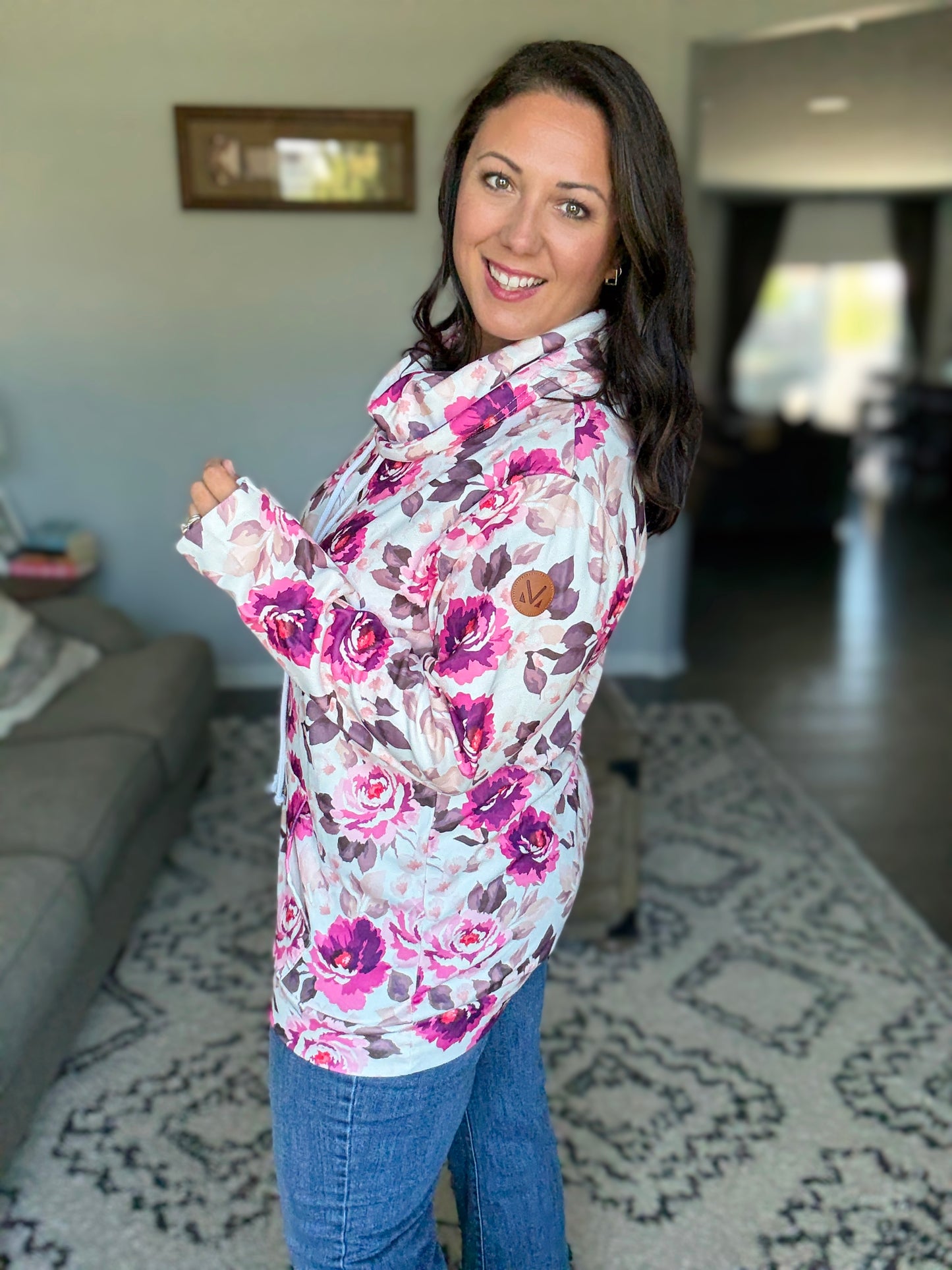 Michelle Mae Soft Funnel Neck - Autumn Blossom