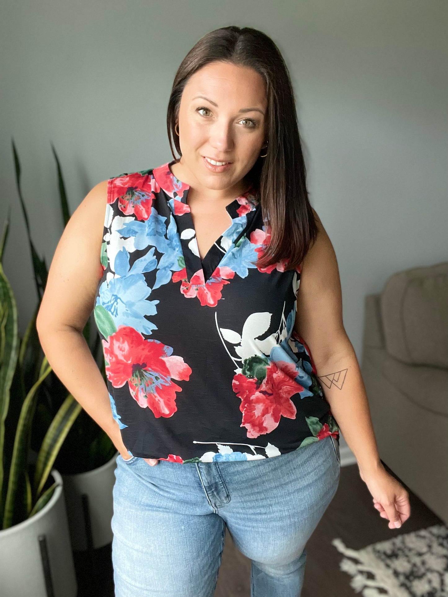 A Rose By Any Other Name Sleeveless Top