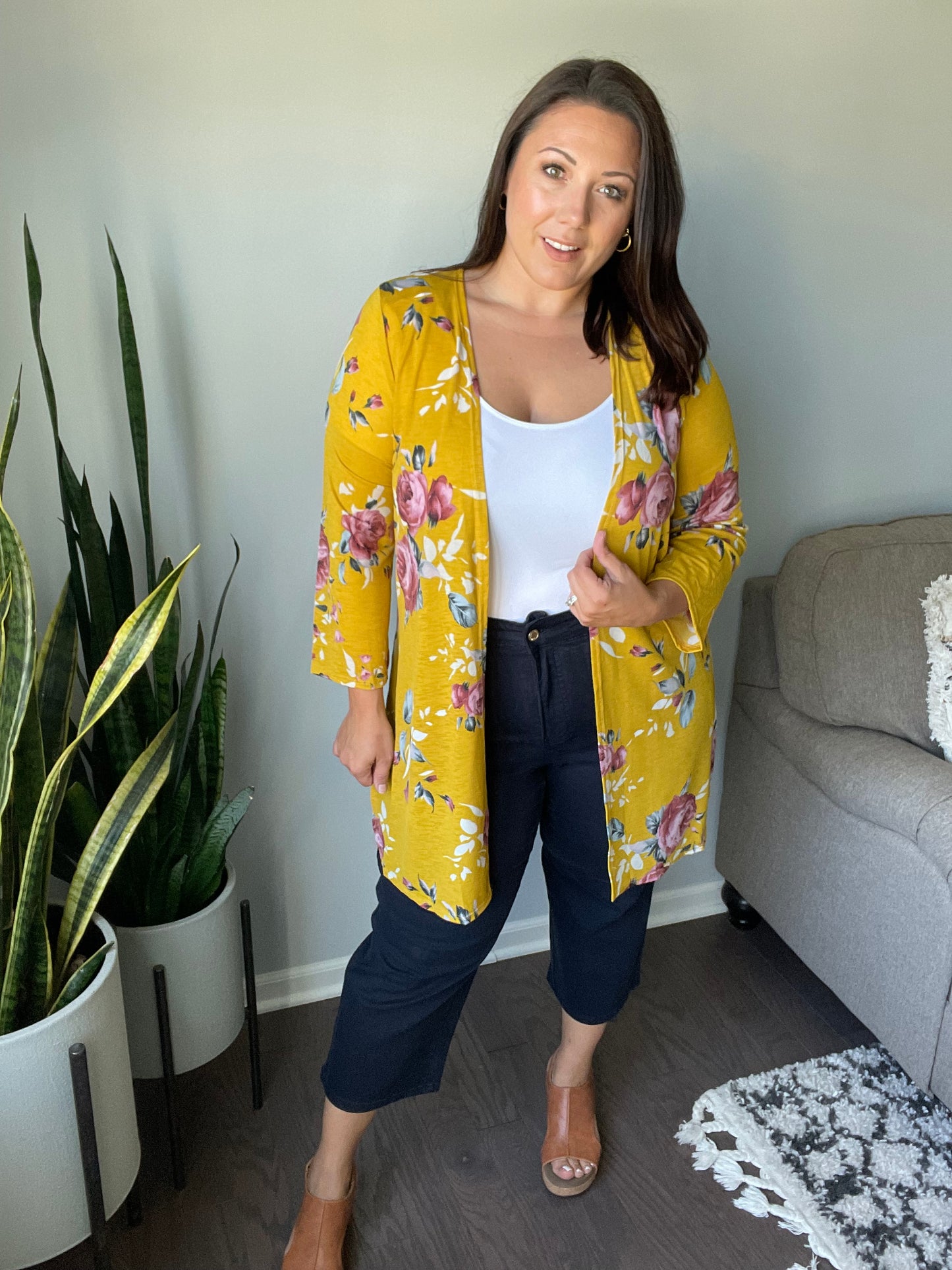 Grow As You Go Floral Cardigan