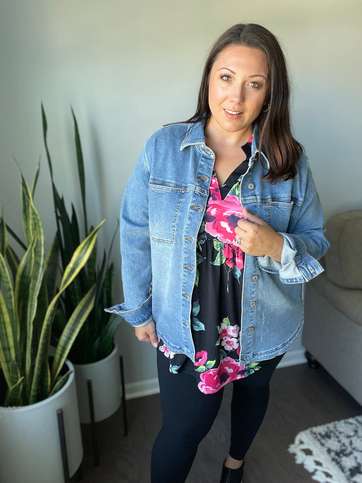 Doing My Best Floral Top