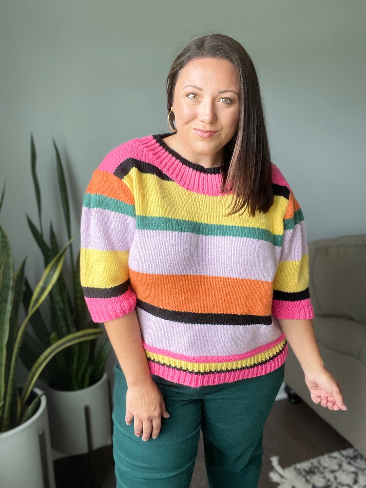Bright Side Striped Sweater
